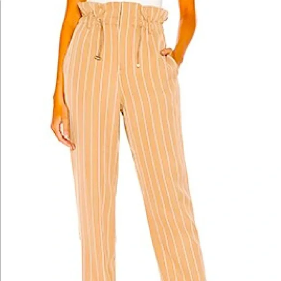 L’Academie paper bag waist pants - Picture 1 of 6
